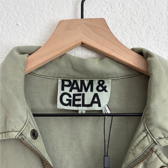 Pam & Gela Olive Lace-Up Jacket - Picture 5 of 7